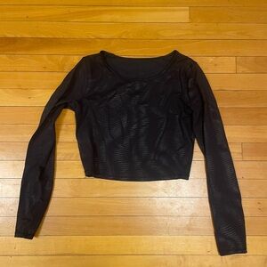 Lululemon Wunder Train Cropped Long Sleeve